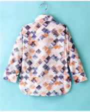 Noddy Full Sleeves Abstract Printed Pathani Set - Image 3